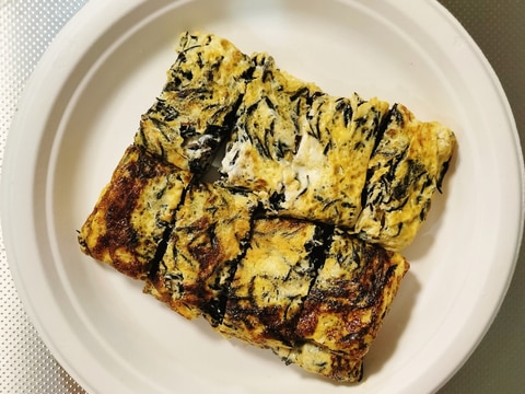 【栄養満点◎】ひじきリッチな卵焼き